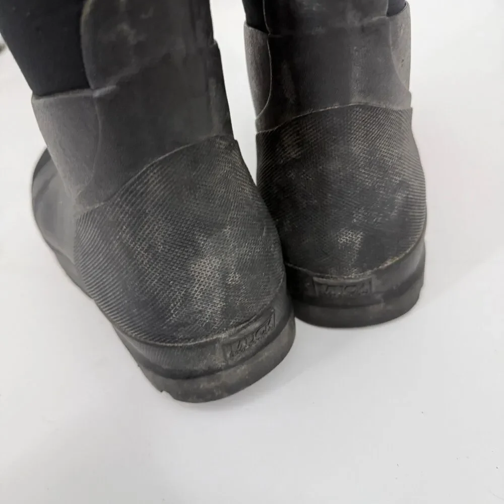 Muck Boot Company Chore Mens 8 Black Classic Tall Waterproof Rubber Work